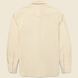 Vintage Tickweave Pearl Snap Shirt - Butterscotch - Wythe - STAG Provisions - Tops - L/S Woven - Solid