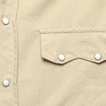 Vintage Tickweave Pearl Snap Shirt - Butterscotch - Wythe - STAG Provisions - Tops - L/S Woven - Solid