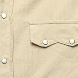 Vintage Tickweave Pearl Snap Shirt - Butterscotch - Wythe - STAG Provisions - Tops - L/S Woven - Solid