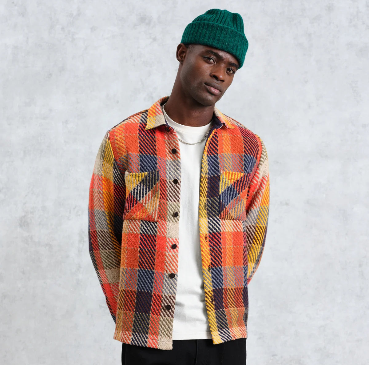 
                          Whiting Overshirt - Pike Check - Wax London - STAG Provisions - Tops - L/S Woven - Plaid
                        