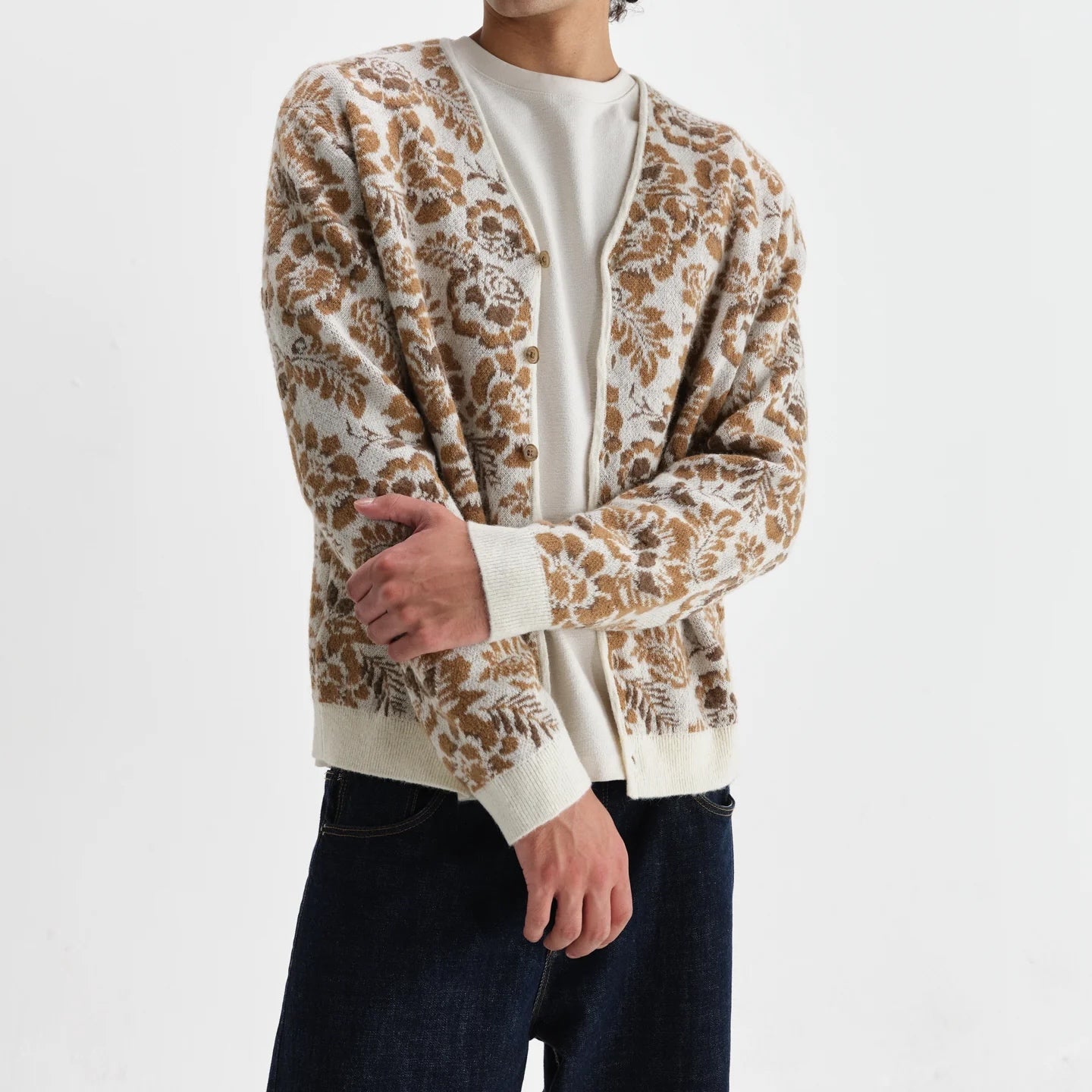 
                          Alban Cardigan - Floral Jacquard
                        