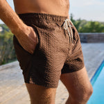 4" Swim Trunks - Espresso Calo - OAS - STAG Provisions - Shorts - Swim
