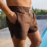 4" Swim Trunks - Espresso Calo - OAS - STAG Provisions - Shorts - Swim