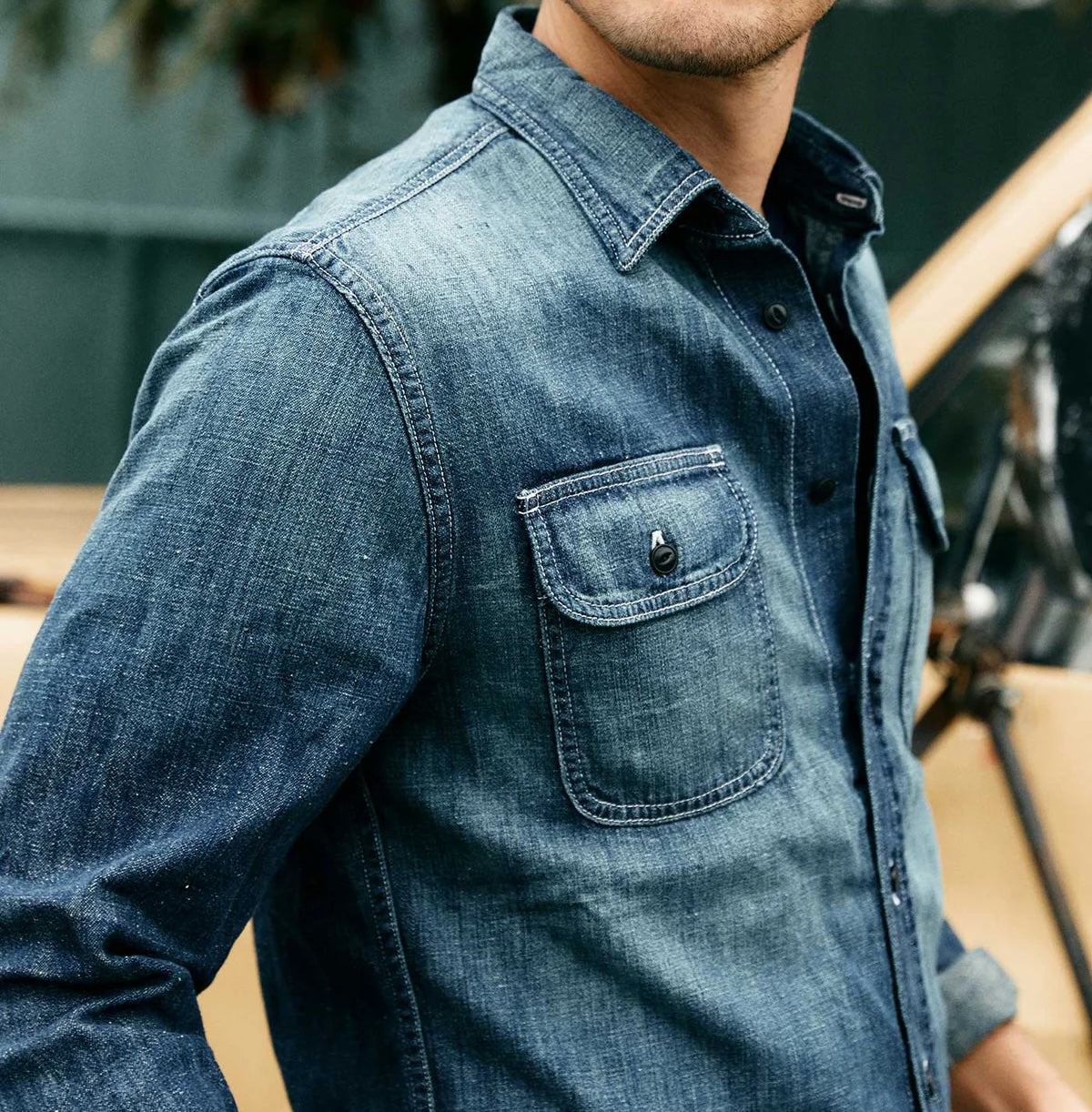 
                          Earl Selvedge Denim Shirt - Washed Indigo - Imogene + Willie - STAG Provisions - Tops - L/S Woven - Solid
                        