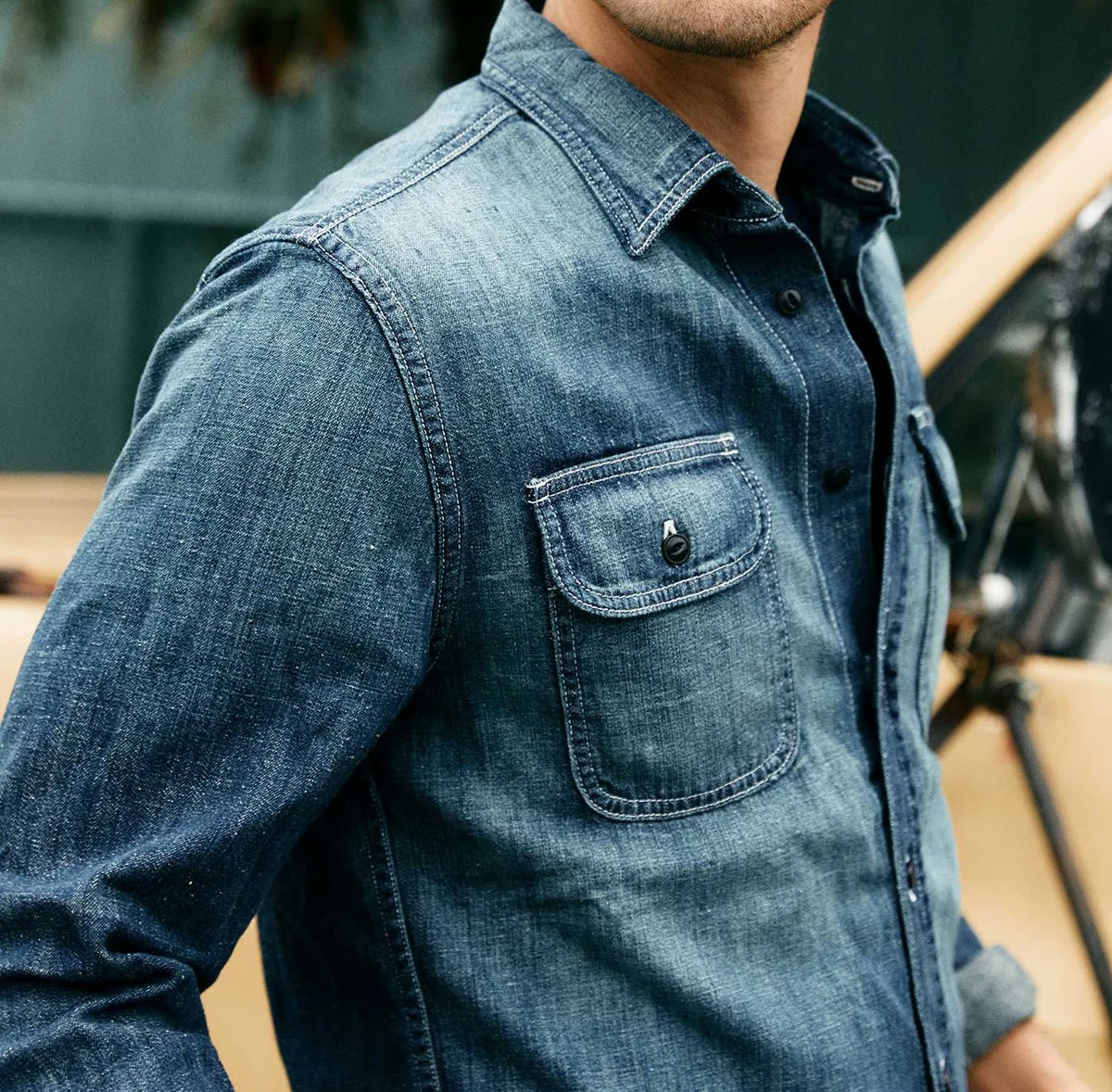Earl Selvedge Denim Shirt - Washed Indigo - Imogene + Willie - STAG Provisions - Tops - L/S Woven - Solid