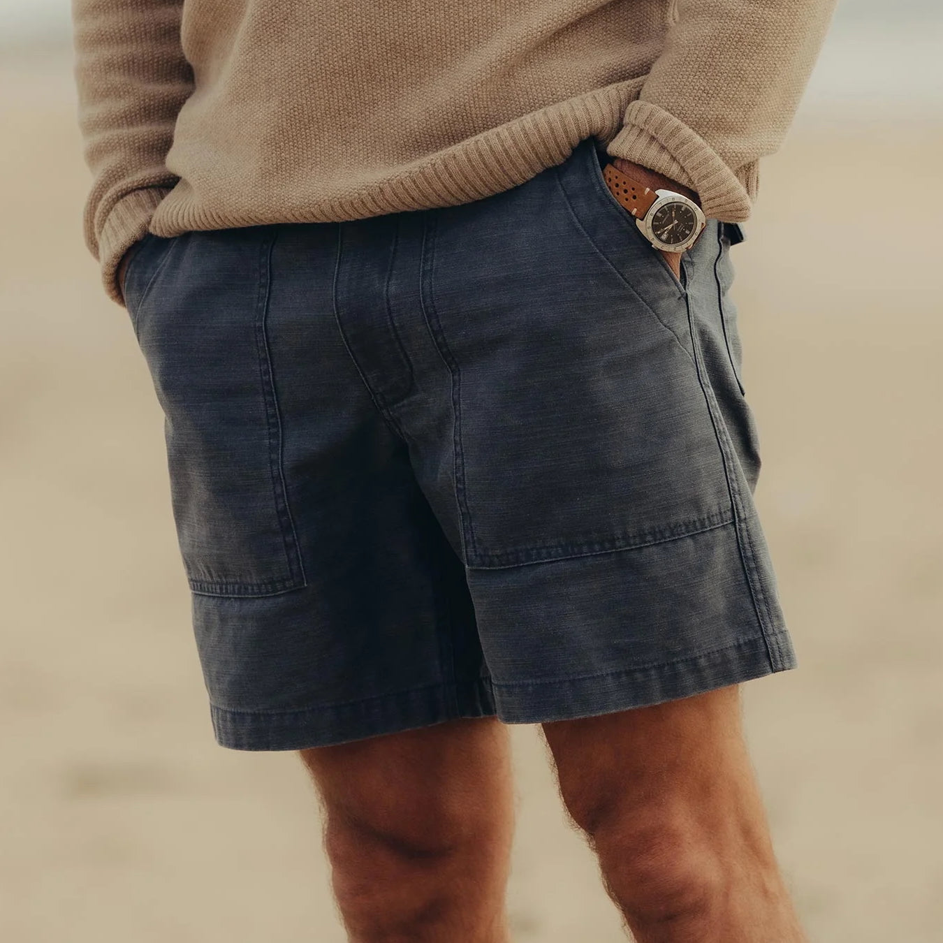 
                          7" Surplus Shorts - Dark Navy Sateen - Taylor Stitch - STAG Provisions - Shorts - Solid
                        