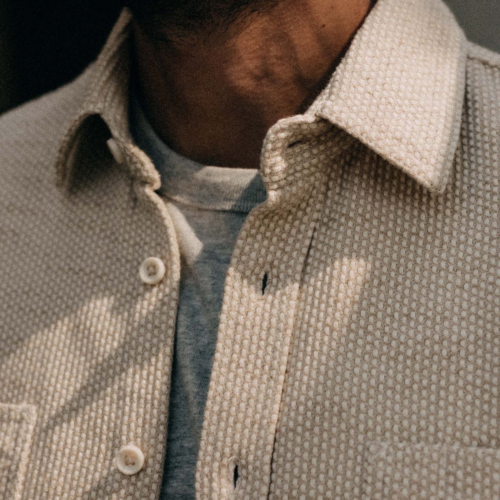 
                          Utility Shirt - Natural Sashiko
                        