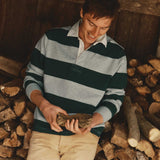 Rugby Shirt - Dark Forest Stripe - Taylor Stitch - STAG Provisions - Tops - L/S Knit