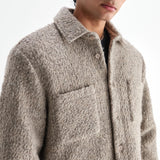 Mount Overshirt - Bobble Wool/Natural - Wax London - STAG Provisions - Outerwear - Shirt Jacket