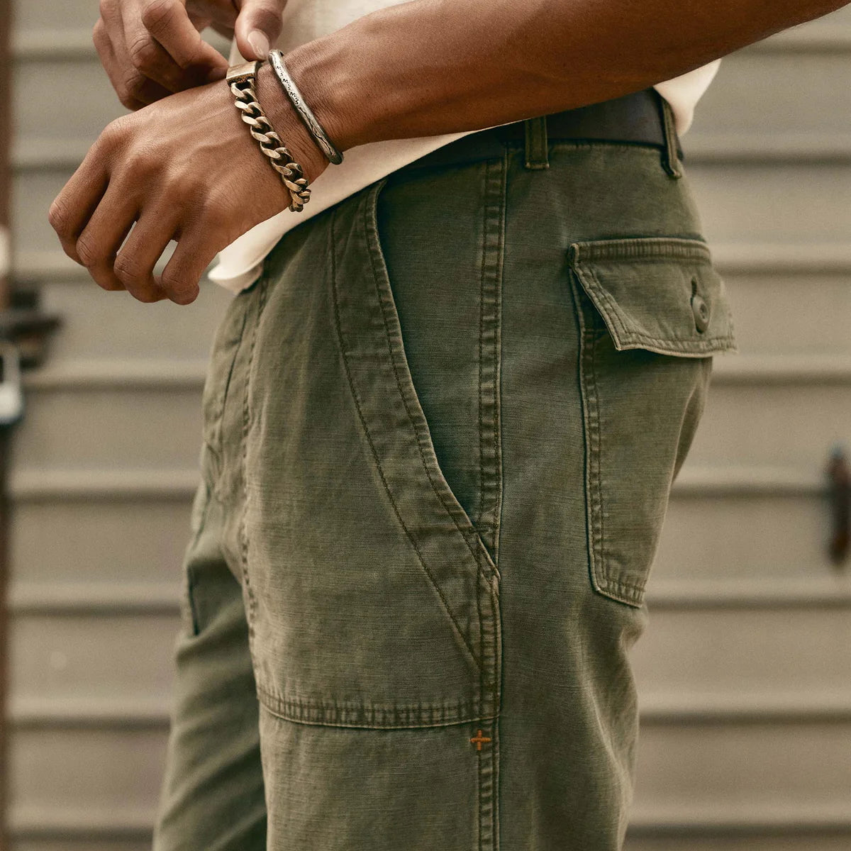 
                          Oliver Military Trouser - Fatigue Green
                        