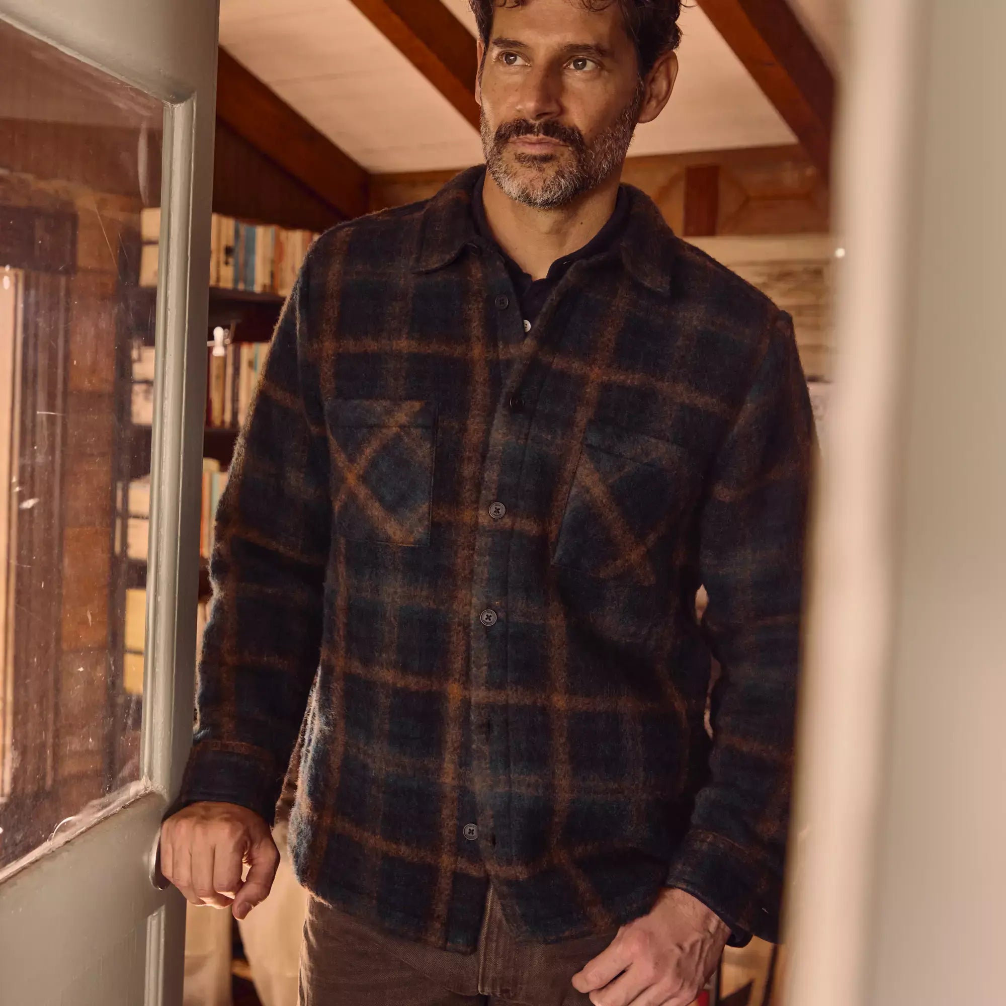 
                          Wool Whiting Overshirt - Drawn Check
                        