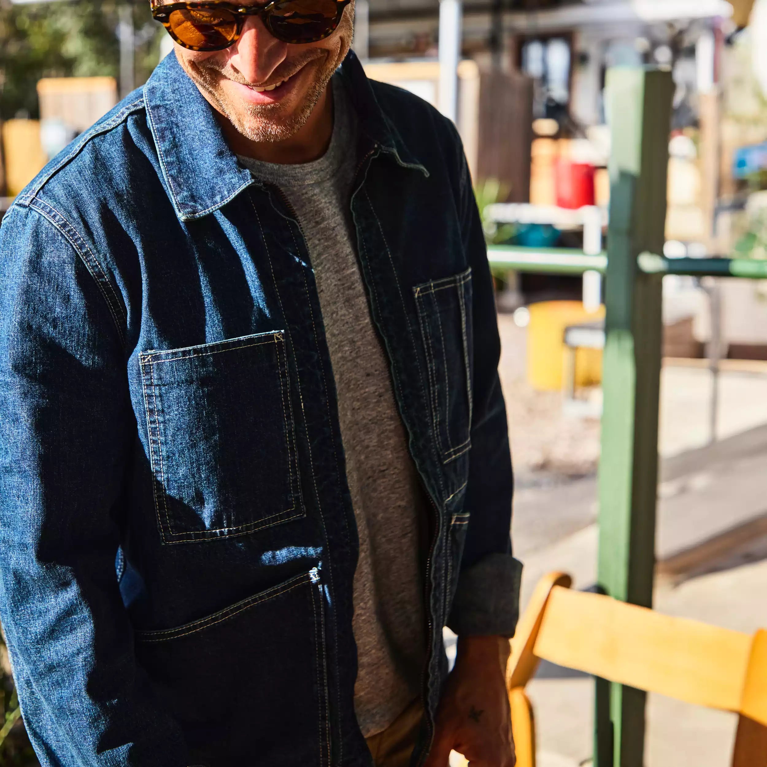 
                          Denim Chore Jacket - Indigo - Alex Mill - STAG Provisions - Outerwear - Coat / Jacket
                        