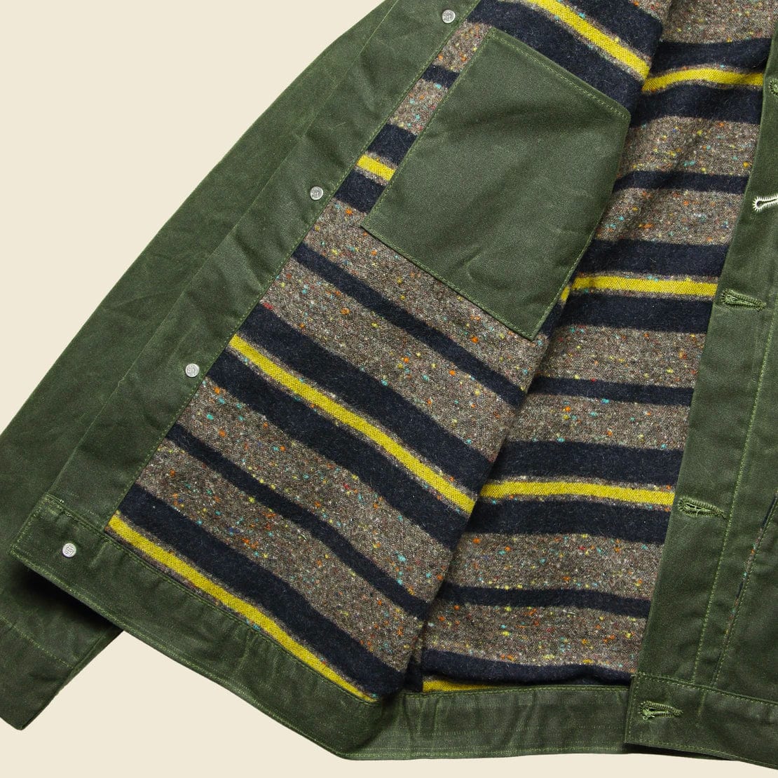 
                          Supply Jacket - Blanket Lined Waxed Olive Ridgeline
                        