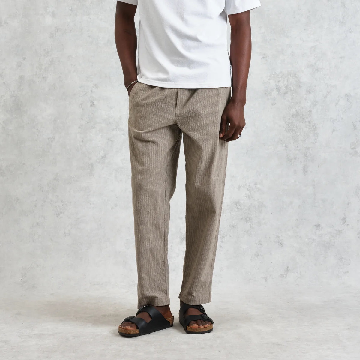 
                          Chalk Stripe Tyne Trouser - Natural
                        