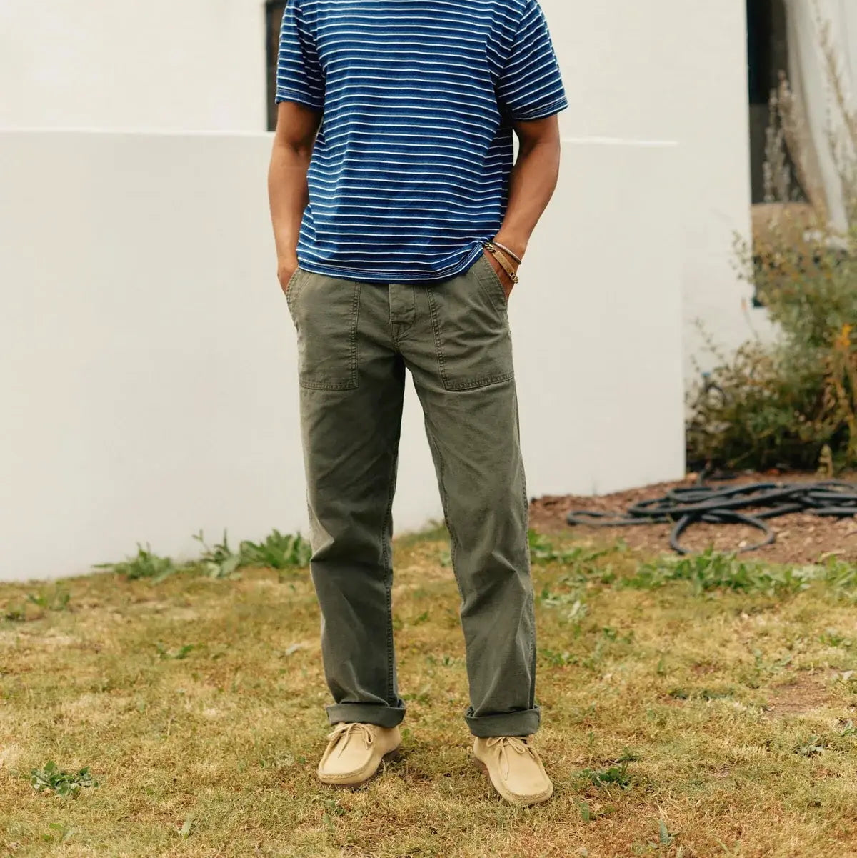 
                          Oliver Military Trouser - Fatigue Green
                        
