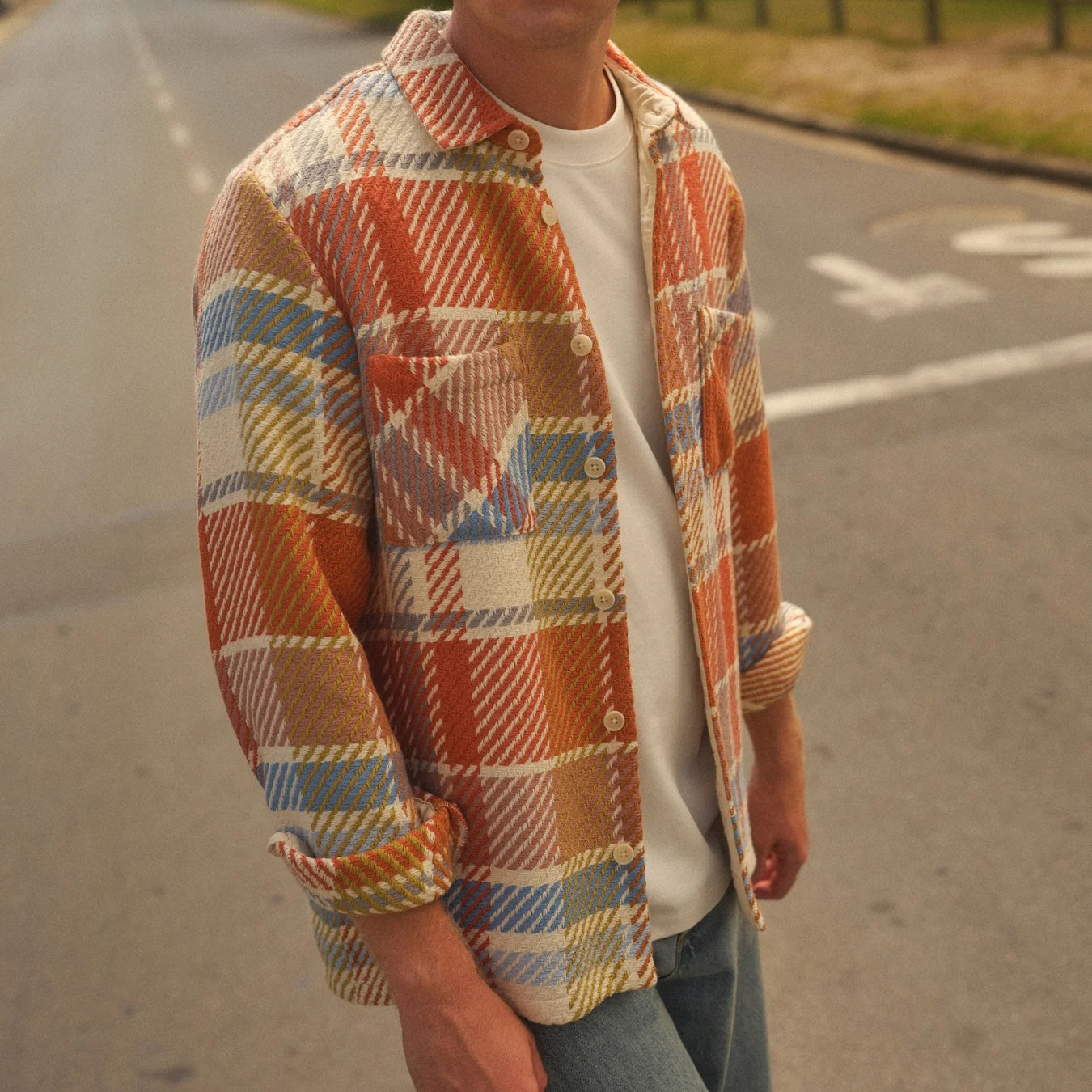 
                          Whiting Overshirt - Bude Check Pastel
                        