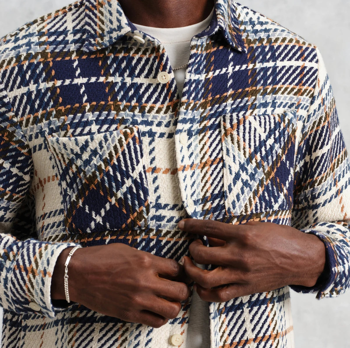 
                          Whiting Overshirt - Charlton Check - Wax London - STAG Provisions - Tops - L/S Woven - Plaid
                        