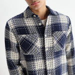 Whiting Overshirt - Marine Beatnik - Wax London - STAG Provisions - Tops - L/S Woven - Plaid