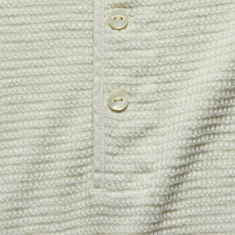 Waffle Henley - Paper White - RRL - STAG Provisions - W - Tops - L/S Knit
