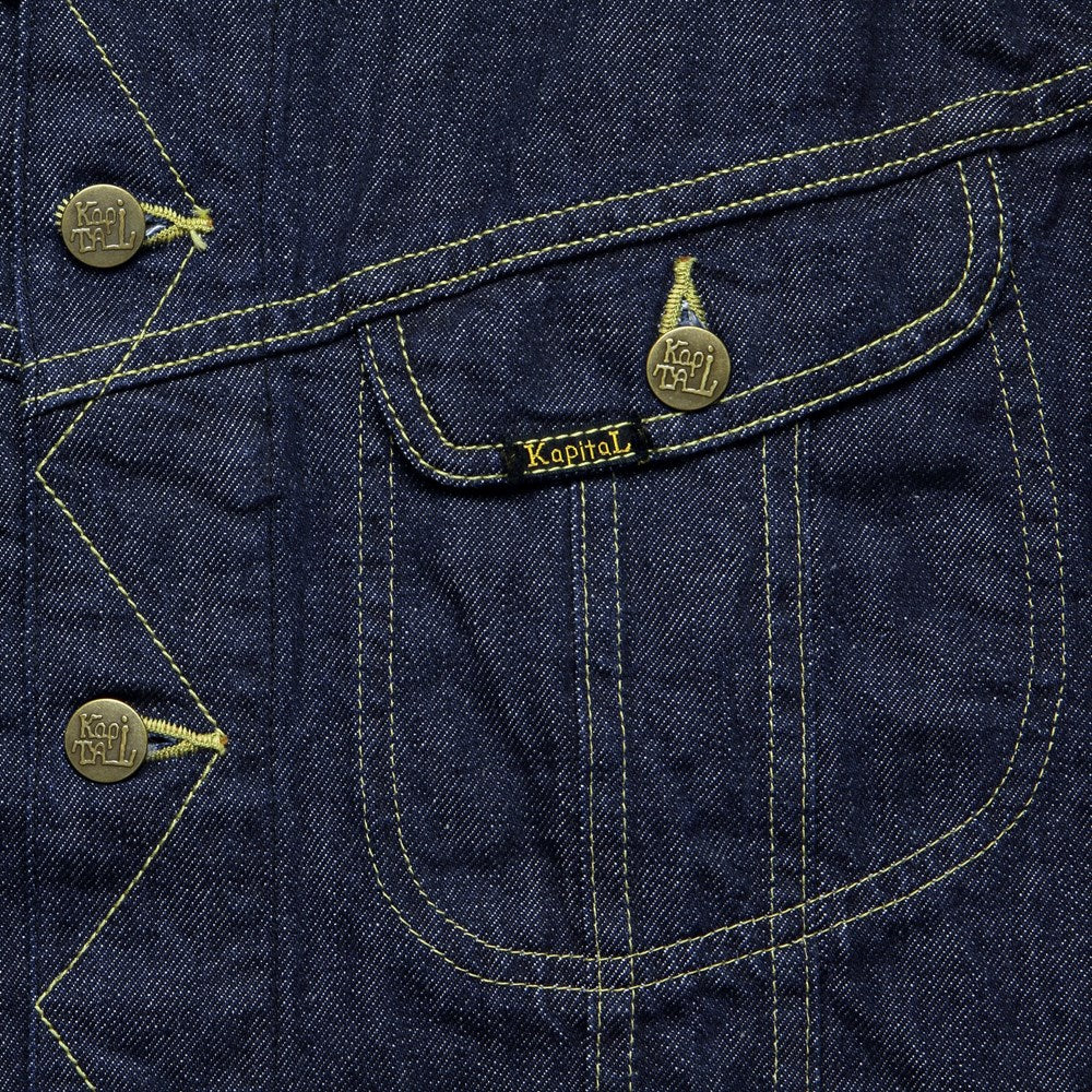 
                          Denim Westerner Jacket - Indigo Bone - Kapital - STAG Provisions - Outerwear - Coat / Jacket
                        