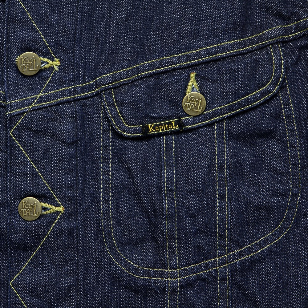 Denim Westerner Jacket - Indigo Bone - Kapital - STAG Provisions - Outerwear - Coat / Jacket