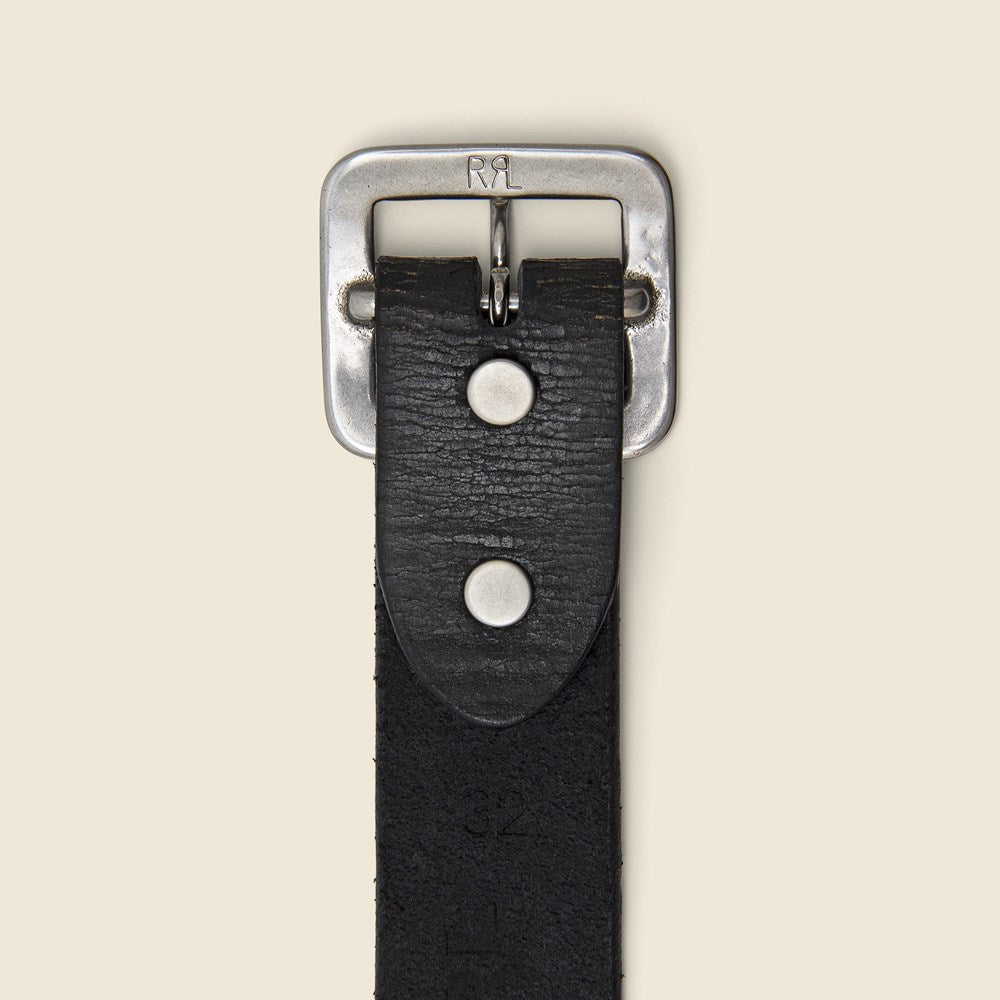 
                          Burlington Leather Belt - Black - RRL - STAG Provisions - Accessories - Belts
                        