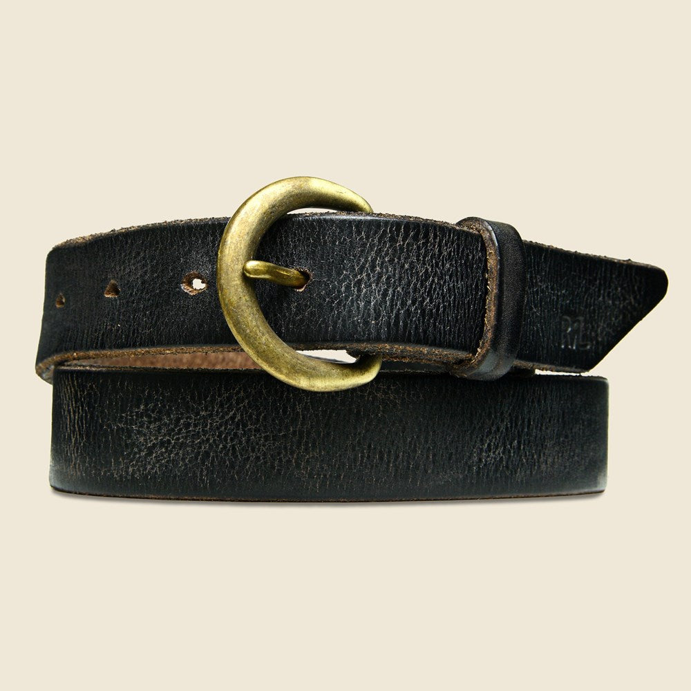 Distressed Tan Leather Belt, Made in Seattle