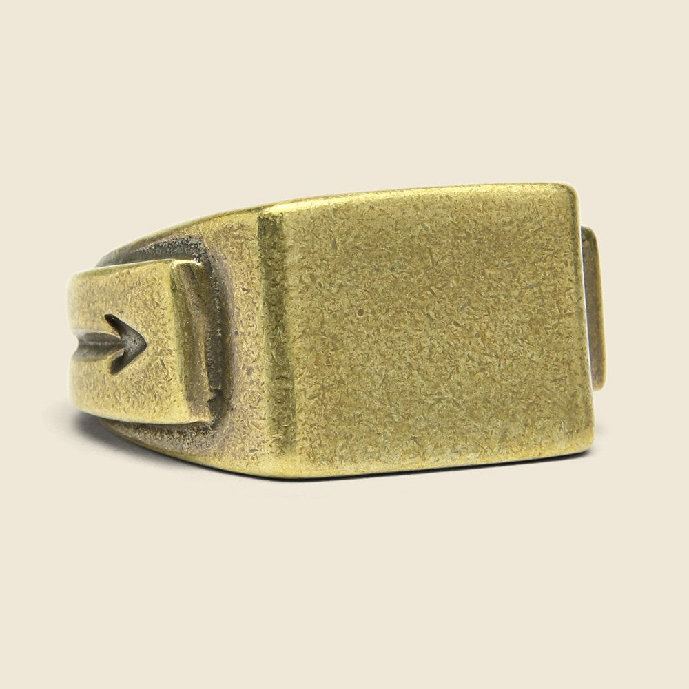 Giles & Brother Signet Ring - Brass