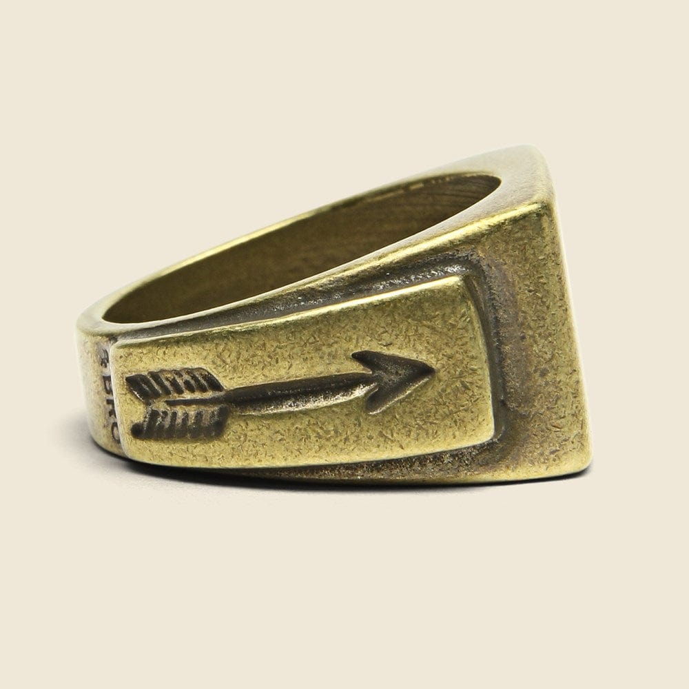 
                          Signet Ring - Brass - Giles &amp; Brother - STAG Provisions - Accessories - Rings
                        