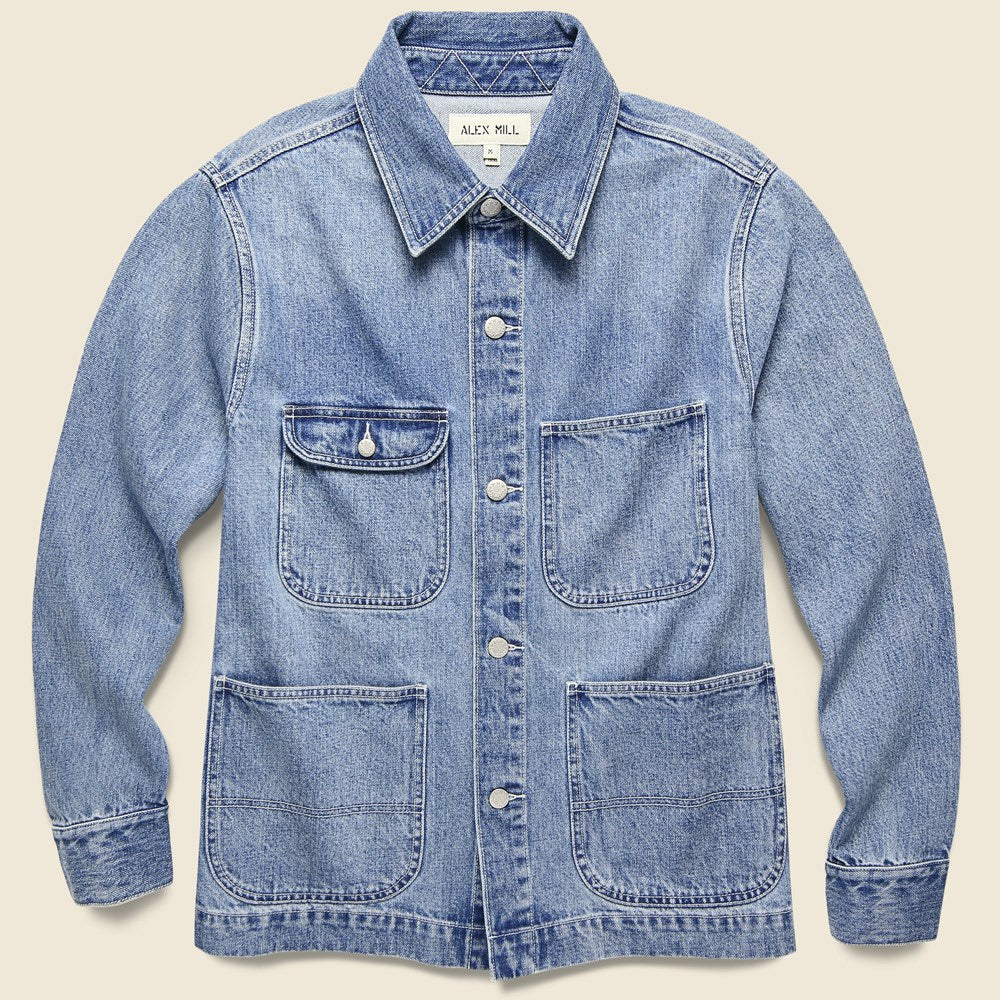Vintage Washed Work Jacket - LE MONT SAINT MICHEL