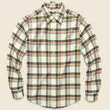 Standard Plaid Flannel - Ecru - Alex Mill - STAG Provisions - Tops - L/S Woven - Plaid