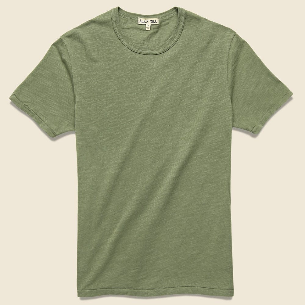 Standard Crew Tee - Army Green - Alex Mill - STAG Provisions - Tops - S/S Tee
