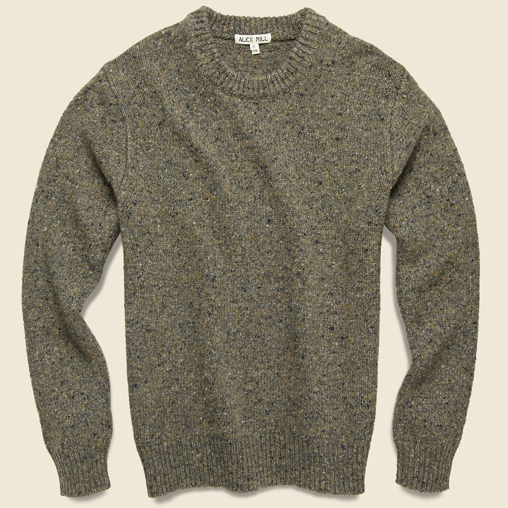 Donegal Crew Neck Sweater - Spinney - Alex Mill - STAG Provisions - Tops - Sweater