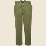 Pull On Button Fly Pants - Olive - Alex Mill - STAG Provisions - Pants - Twill