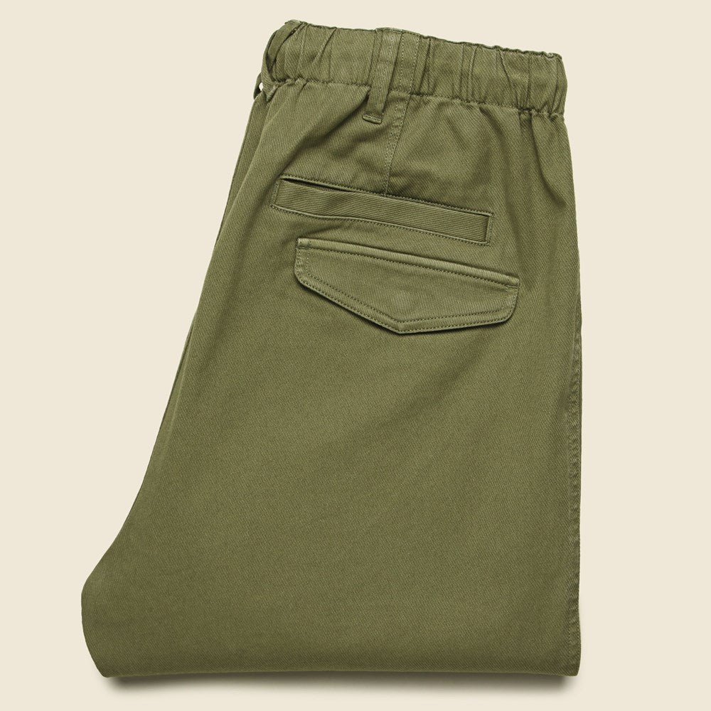 
                          Pull On Button Fly Pants - Olive - Alex Mill - STAG Provisions - Pants - Twill
                        