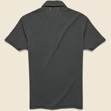 Slub Cotton Standard Polo - Black - Alex Mill - STAG Provisions - Tops - S/S Knit