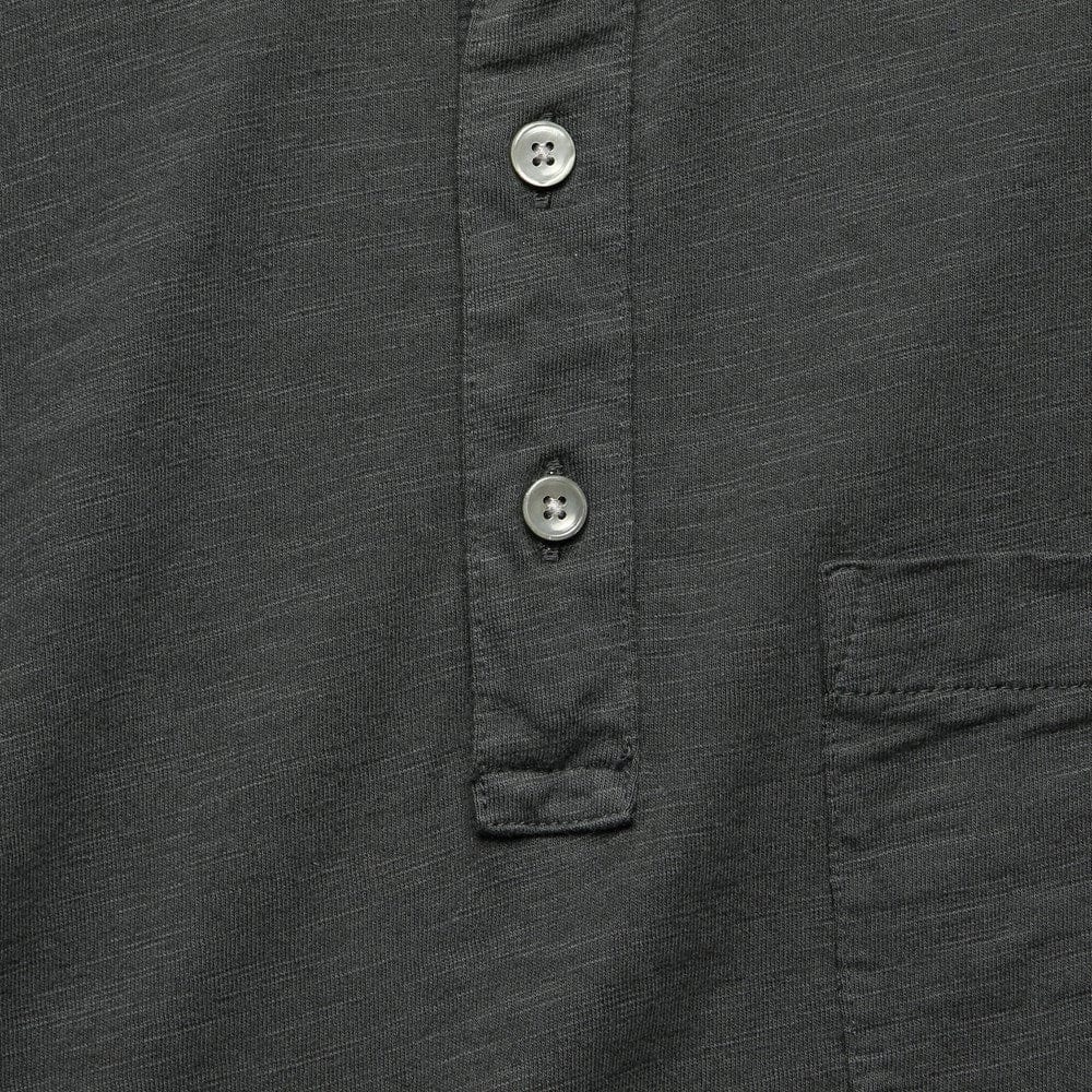 
                          Slub Cotton Standard Polo - Black - Alex Mill - STAG Provisions - Tops - S/S Knit
                        