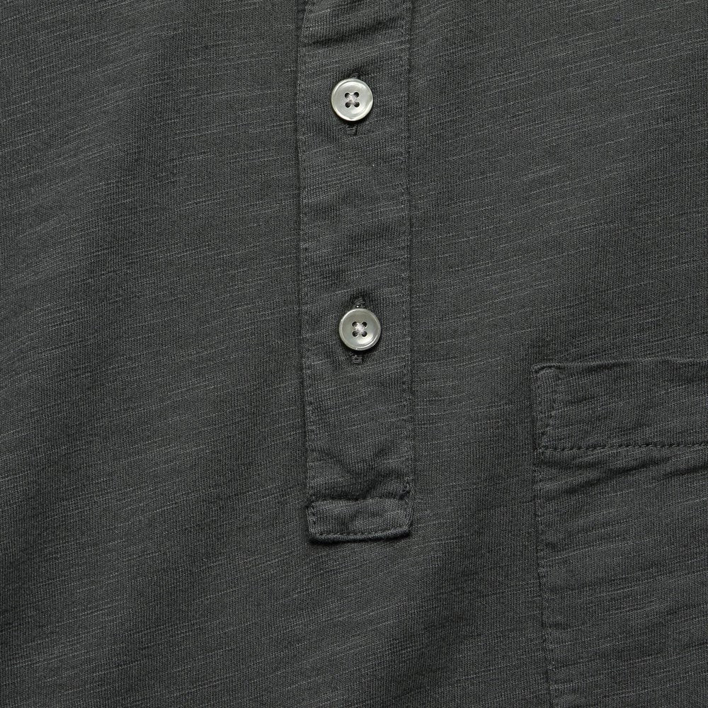 Slub Cotton Standard Polo - Black - Alex Mill - STAG Provisions - Tops - S/S Knit