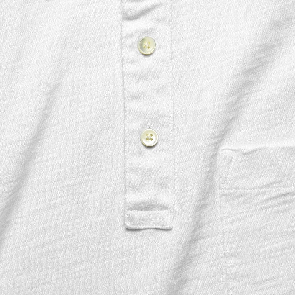 Slub Cotton Standard Polo - White - Alex Mill - STAG Provisions - Tops - S/S Knit