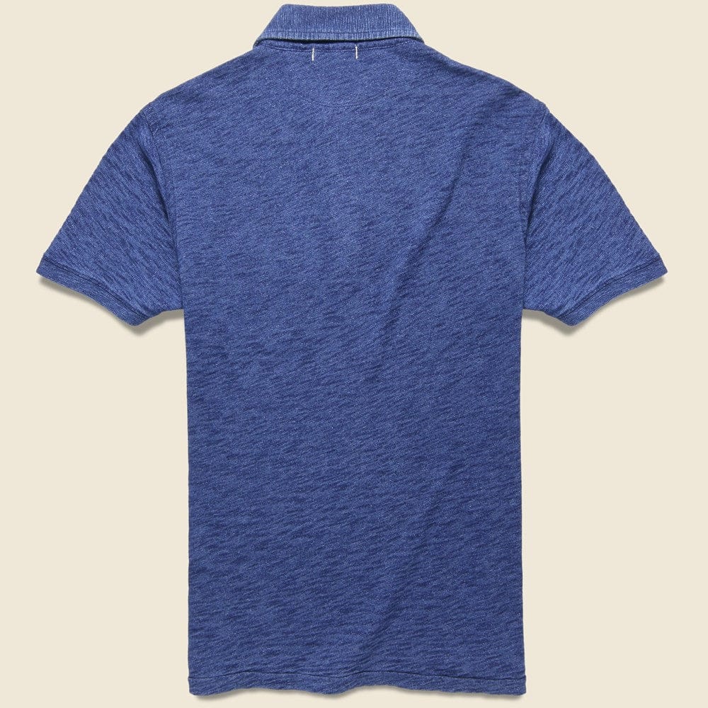Slub Cotton Standard Polo - Real Indigo - Alex Mill - STAG Provisions - Tops - S/S Knit