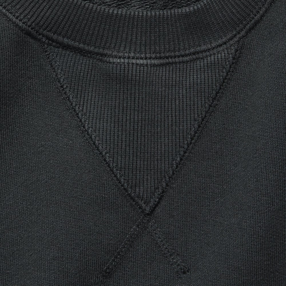 Garment Dyed Crewneck Sweatshirt - Washed Black