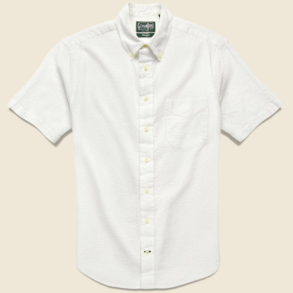 Seersucker Shirt - White