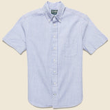 Seersucker Shirt - Blue/White Stripe - Gitman Vintage - STAG Provisions - Tops - S/S Woven - Seersucker