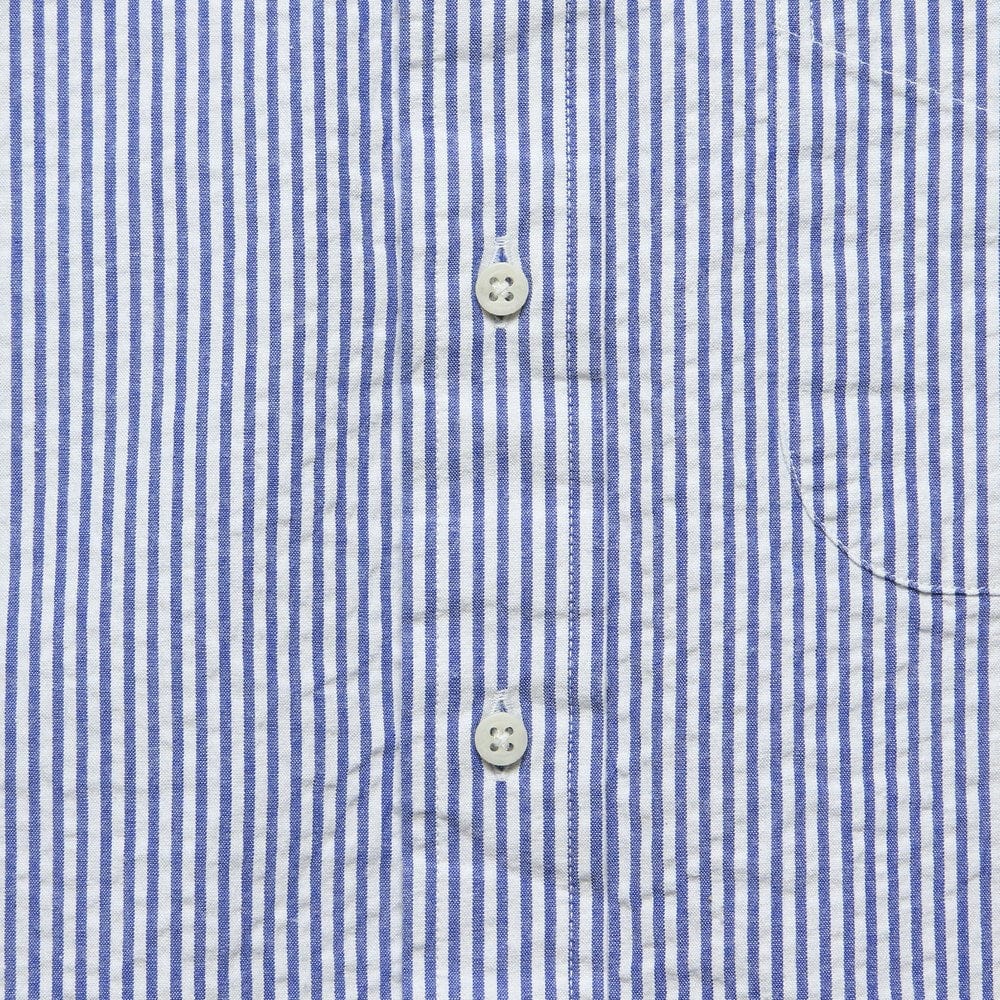 Seersucker Shirt - Blue/White Stripe - Gitman Vintage - STAG Provisions - Tops - S/S Woven - Seersucker