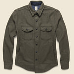 Anvil Shirt Jacket - Green Melton - KATO - STAG Provisions - Outerwear - Shirt Jacket