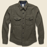 Anvil Shirt Jacket - Green Melton - KATO - STAG Provisions - Outerwear - Shirt Jacket