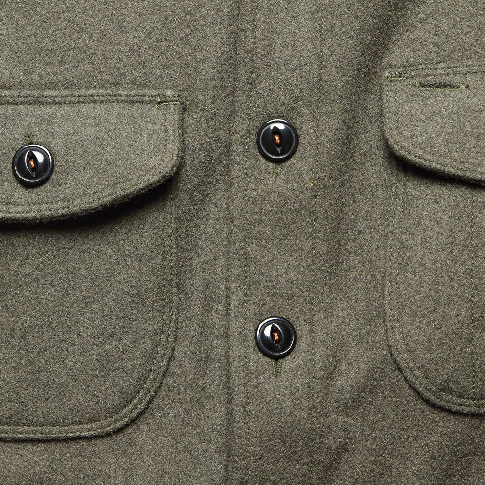 
                          Anvil Shirt Jacket - Green Melton - KATO - STAG Provisions - Outerwear - Shirt Jacket
                        