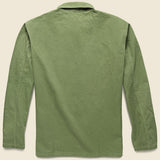 Curtis Herringbone Twill Military Shirt - Olive Drab - RRL - STAG Provisions - Tops - L/S Woven - Other Pattern