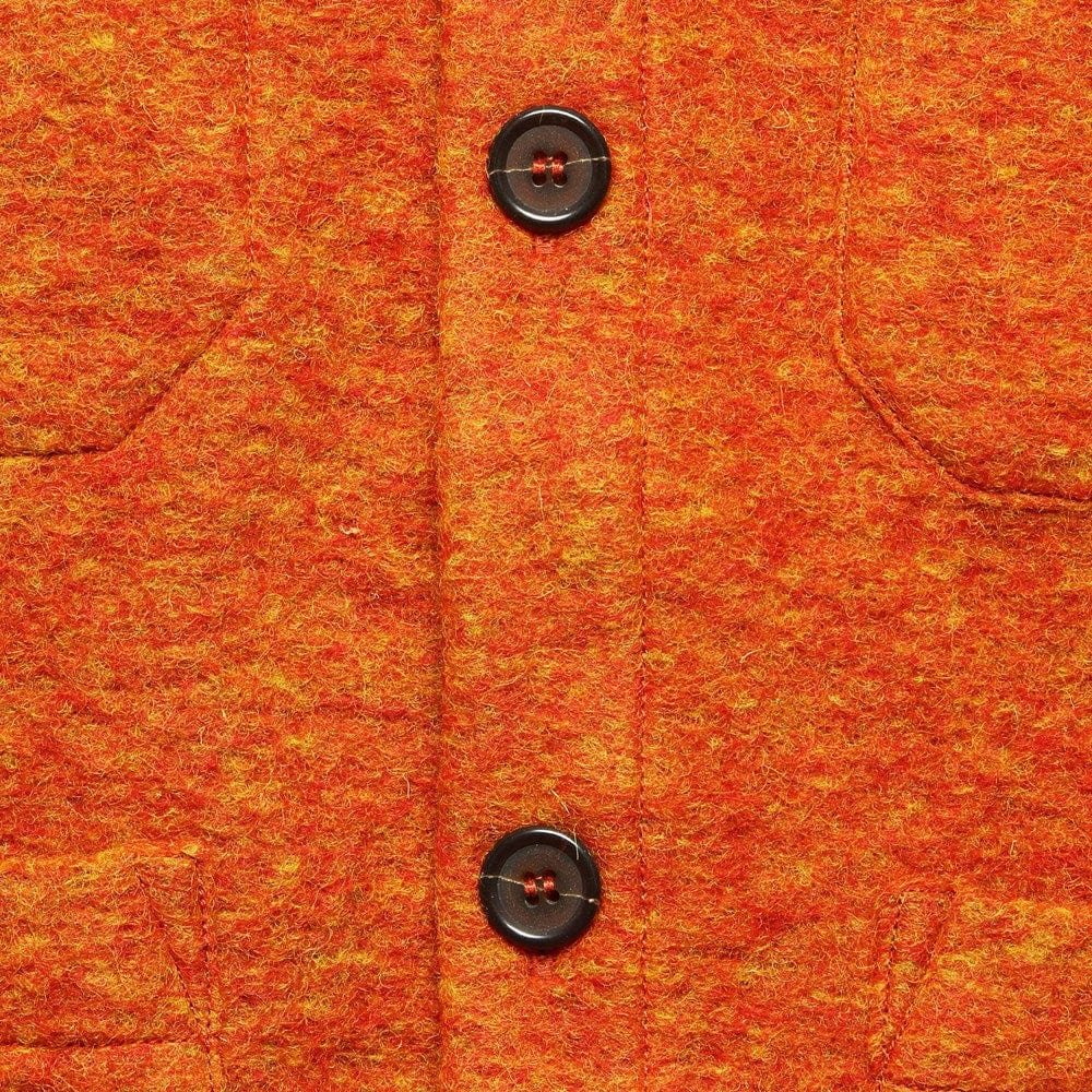 
                          Wool Fleece Cardigan - Orange - Universal Works - STAG Provisions - Tops - Sweater
                        