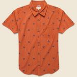 Malcom Shirt - Rust Fil Coupe Pyramids - Bridge & Burn - STAG Provisions - Tops - S/S Woven - Other Pattern